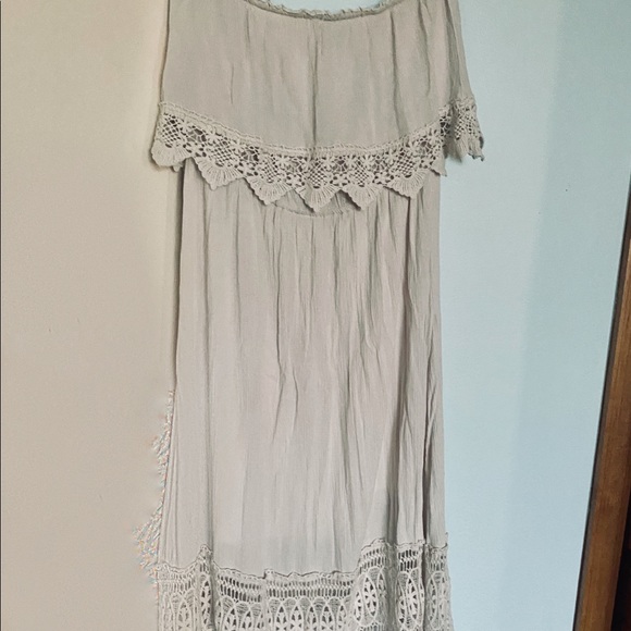 boho lace maxi dress